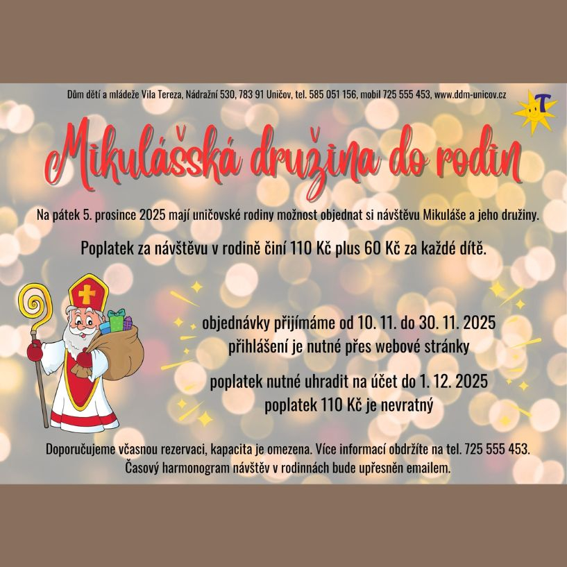 Mikulášská družina do rodin