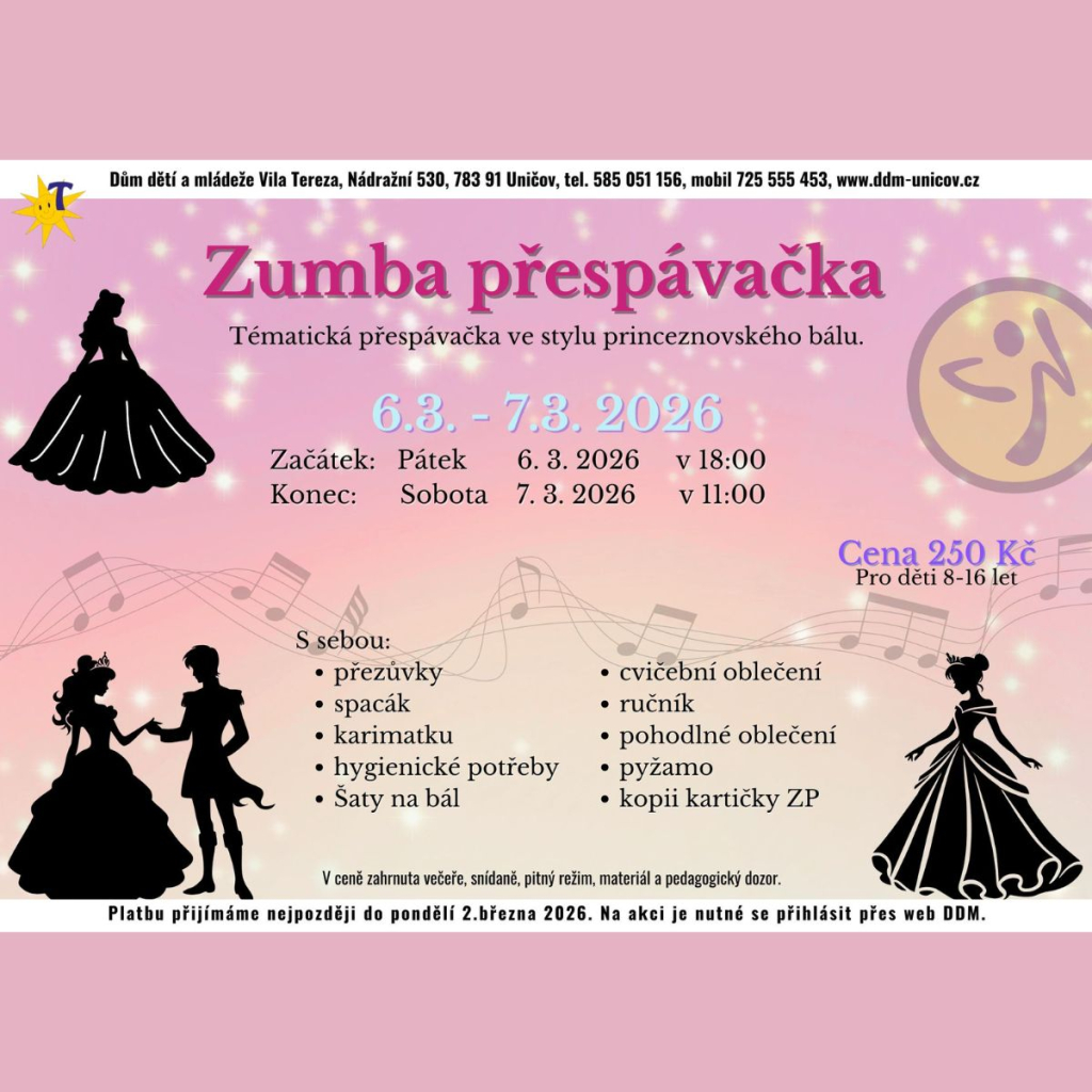 Zumba přespávačka