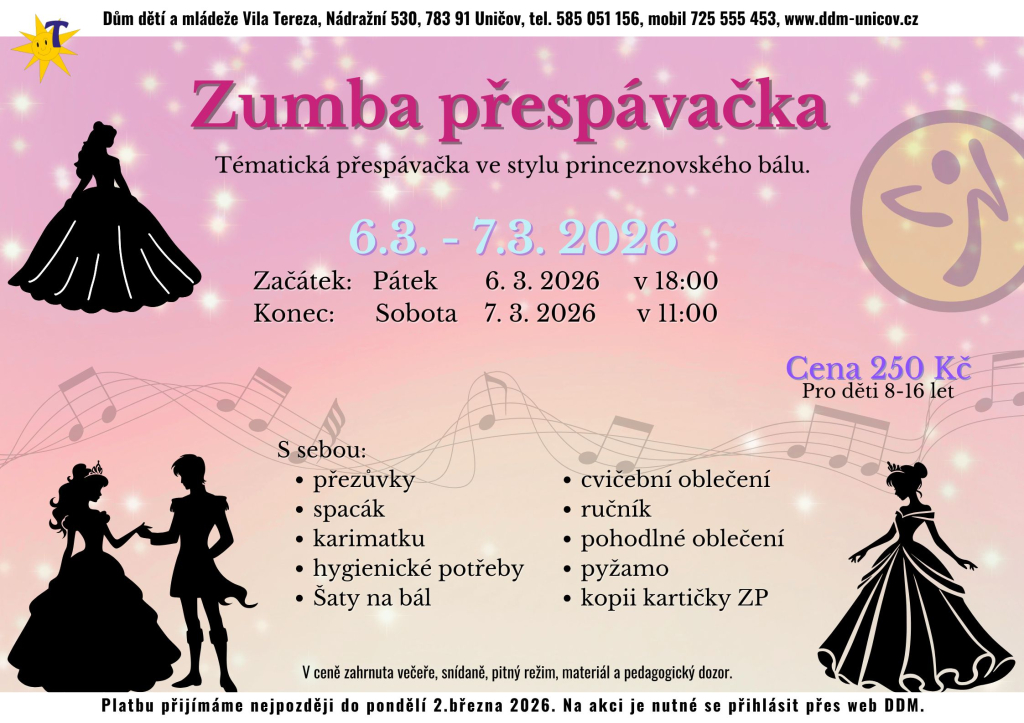 Zumba přespávačka