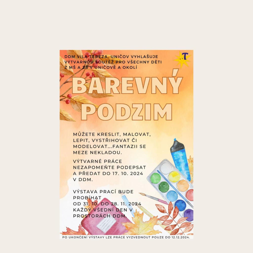 Výtvarná soutěž - BAREVNÝ PODZIM